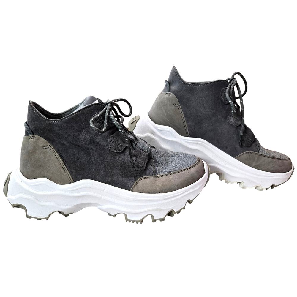 Sorel Women's Size 9 Gray Kinetic Breakthru Caribou Sneaker Boot Lugg Sole #898 - Picture 3 of 9
